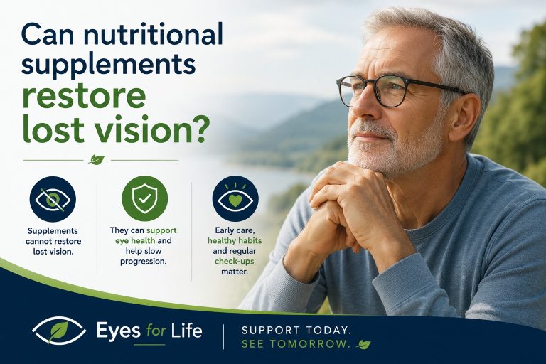 Can nutritional supplements restore lost vision?
